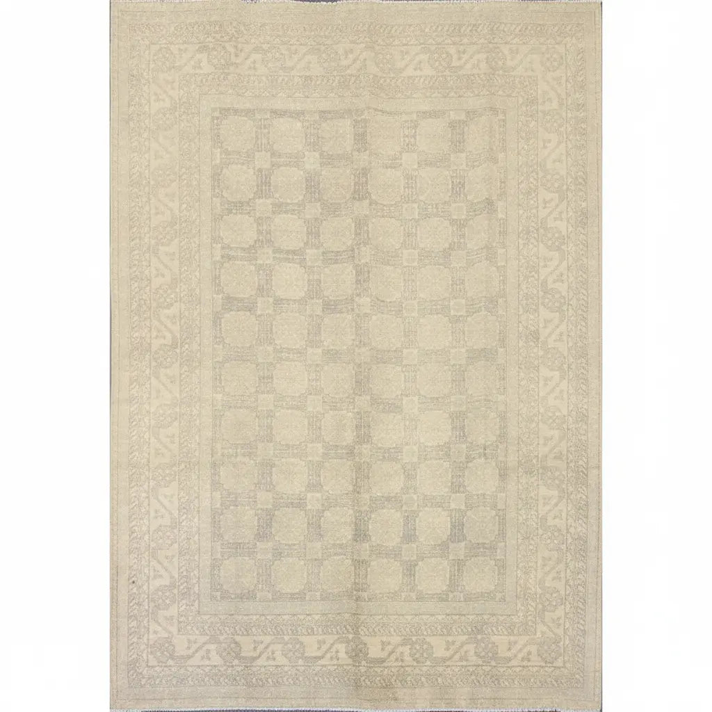 One Of The Kind Afghani Khotan Rug 10'4" x 8'2" zandirugs